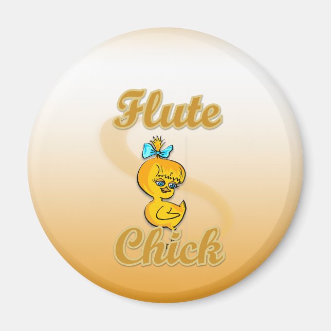 Flute Chick Magnet (Front)