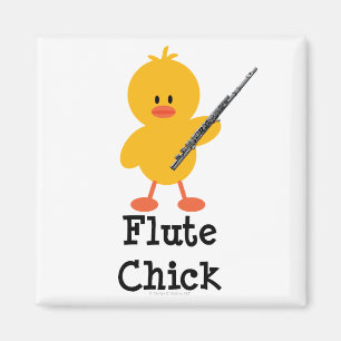 Flute Chick Magnet