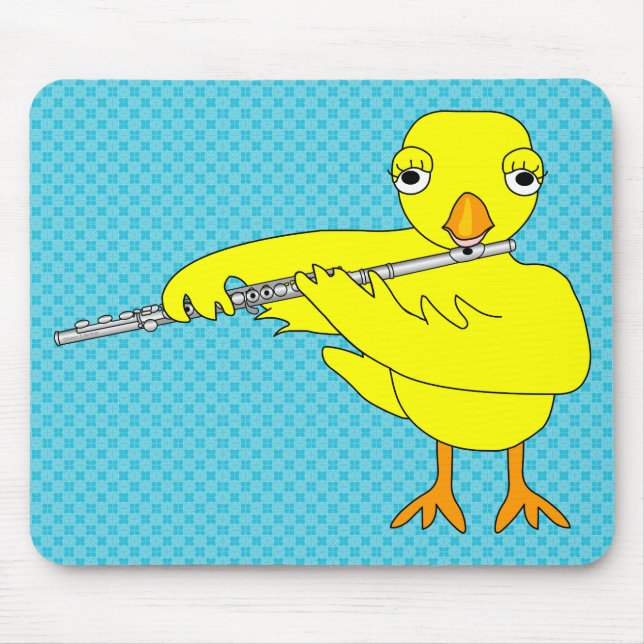 Flute Chick Mouse Pad (Front)