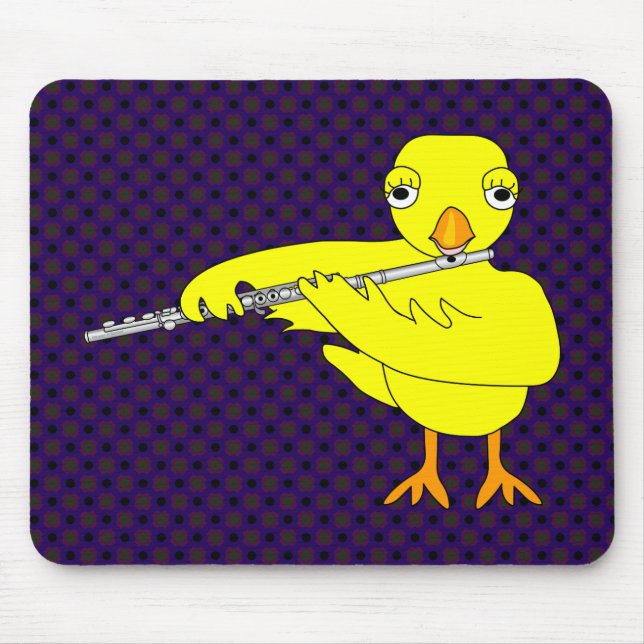 Flute Chick Mouse Pad (Front)