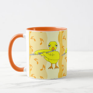Flute Chick Pattern Mug