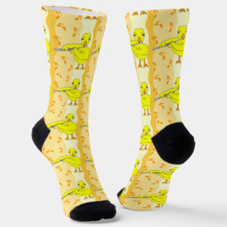 Flute Chick Pattern Socks