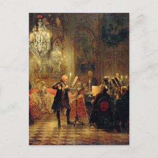 Flute Concert with Frederick the Great Postcard