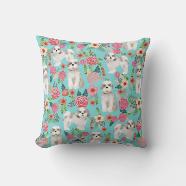 flûte de shih tzu décor de chien coussin chien chi (Recto)