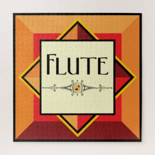 Flute Decorative Block Jigsaw Puzzle