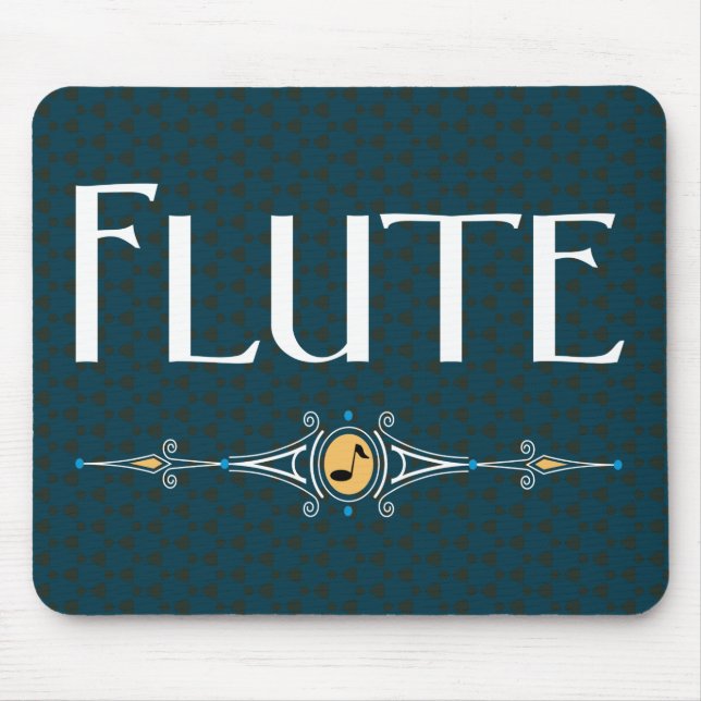 Flute Decorative Line Mouse Pad (Front)