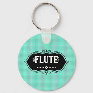 Flute Emblem Keychain