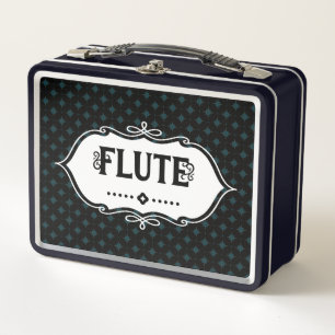 Flute Emblem Metal Lunch Box