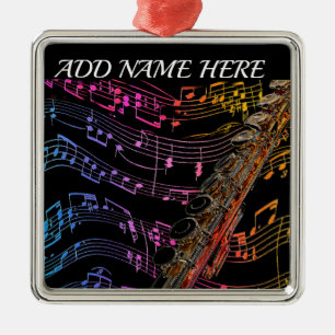 Flute est mon Passion_ Ornement métallique