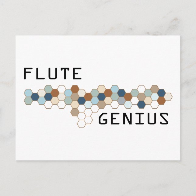 Flute Genius Postcard (Front)