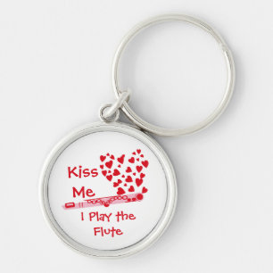 Flute Hearts Keychain