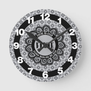 Flute Is Best Round Clock