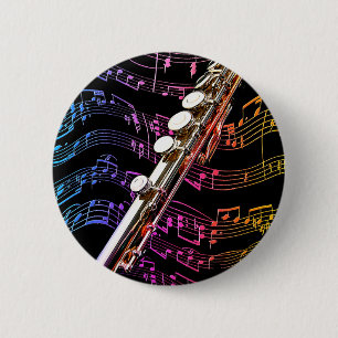Flute is my Passion_ 2 Inch Round Button