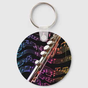 Flute is my Passion_ Keychain