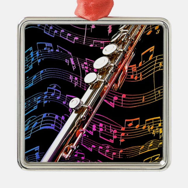 Flute is my Passion_ Metal Ornament (Front)