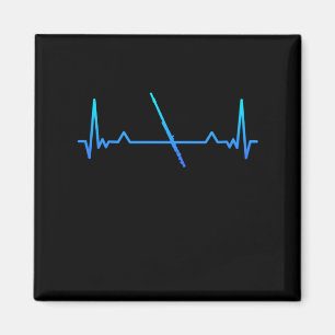 Flute Marching Band Heartbeat Mom Gift Magnet