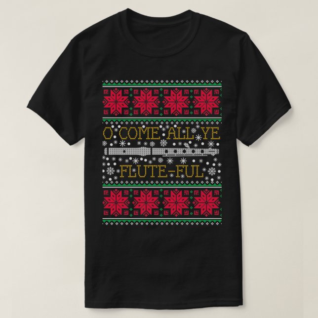 Flute Marching Band Vilain Sweat de Noël (Design devant)
