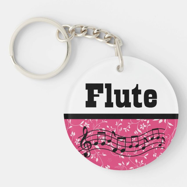 Flute Music Gift Keychain (Front)
