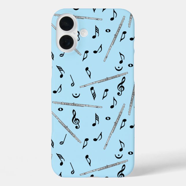 Flute Music Note Pattern Case-Mate iPhone Case (Back)