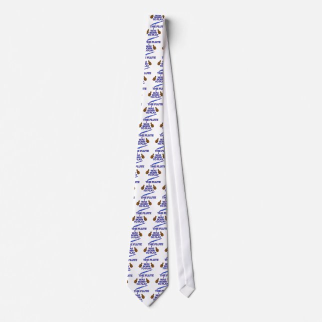 flute Musical designs Tie (Front)