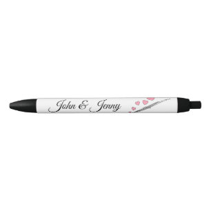 Flute Musician Custom Wedding Favour Gift Black Ink Pen