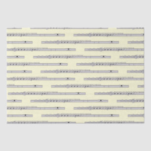 Flute Musician Music Teacher Band Tissue Paper