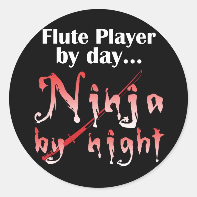 Flute Ninja Stickers (Front)
