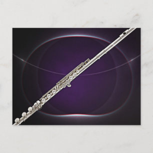 Flute On Purple Postcard