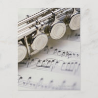 Flute on Sheet Music