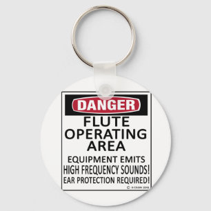 Flute Operating Area Keychain