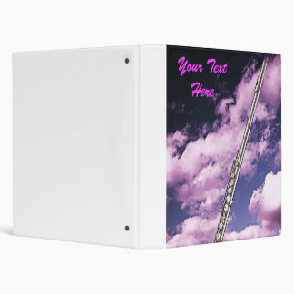 Flute or Flutist 3 Ring Notebook Binder