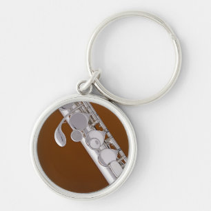 Flute or Flutist Keychain