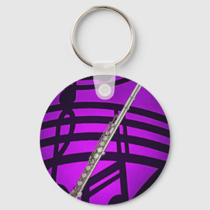Flute or Flutist Keychain or Key chains