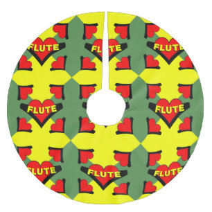 Flute Over Heart Brushed Polyester Tree Skirt