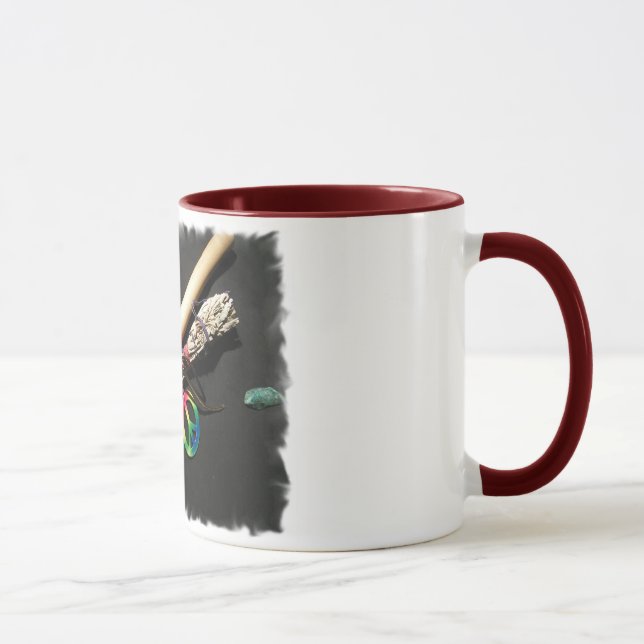Flute, Peace and Sage Mug (Right)