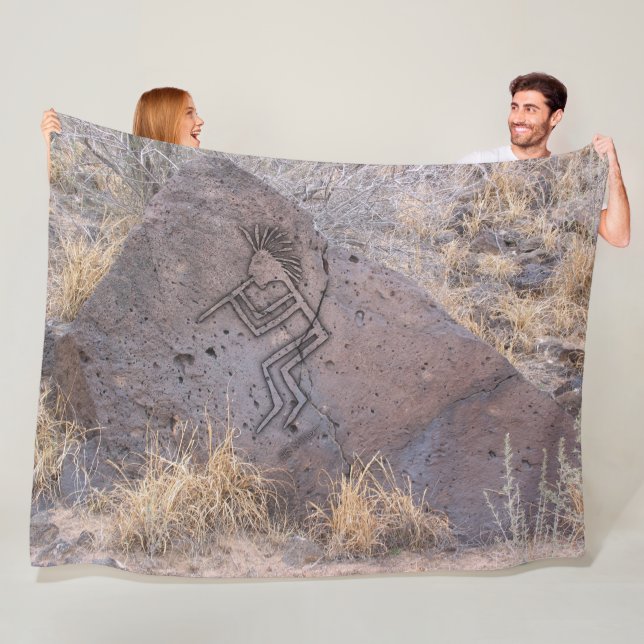 Flute Player Fleece Blanket (In Situ)
