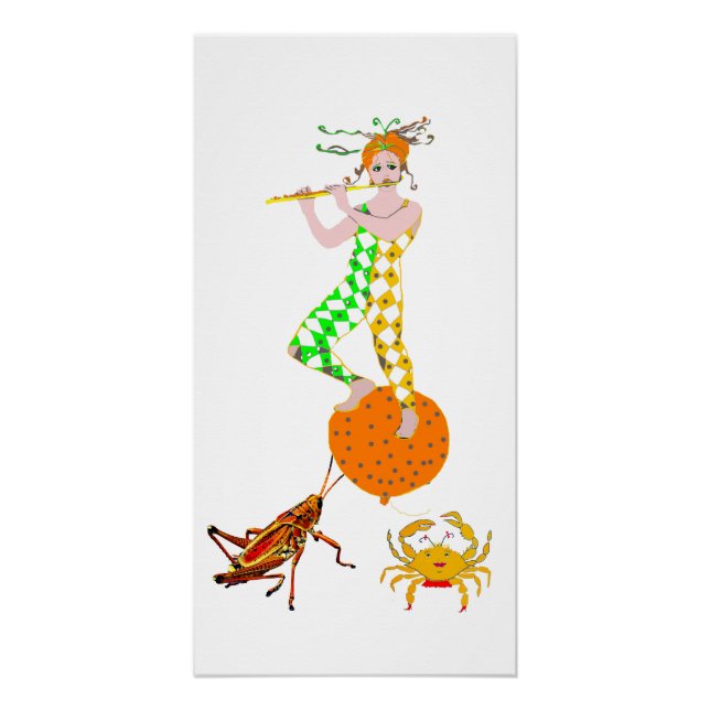 Flute player  poster (Front)