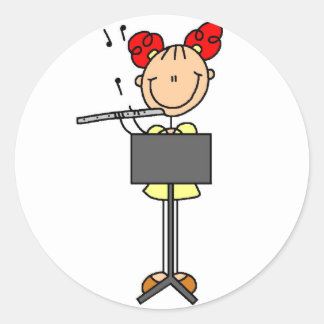 Flute Player Stickers Sticker