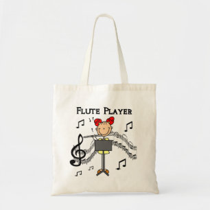 Flute Player T-shirts and Gifts Tote Bag
