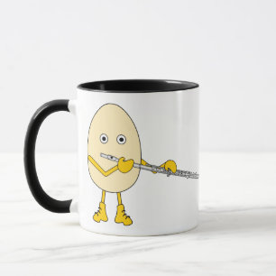 Flute Playing Egghead Mug