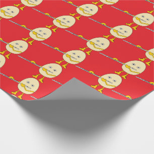 Flute Playing Egghead Wrapping Paper