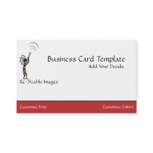 Flute Playing Kokopelli Logo Business Card
