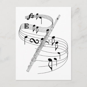 Flute Postcard