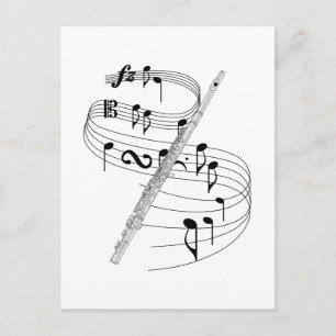 Flute Postcard