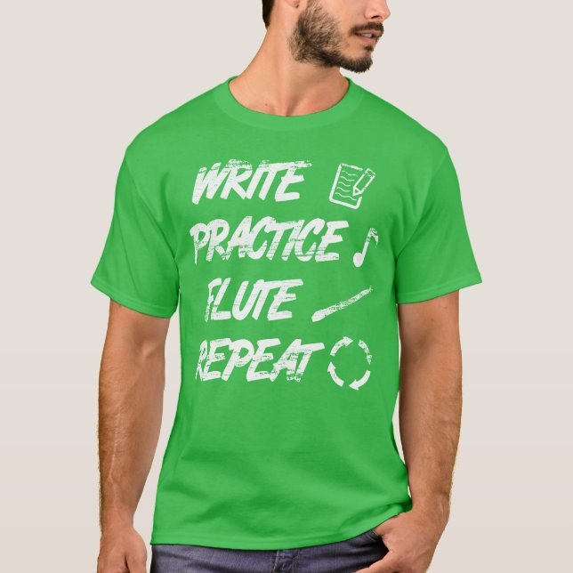 Flute Quote vintage T-Shirt (Front)