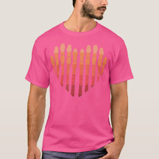 Flute  Recorder  Flute Heart T-Shirt