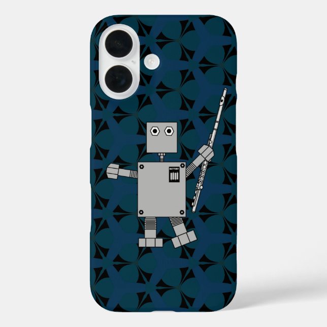 Flute Robot Case-Mate iPhone Case (Back)