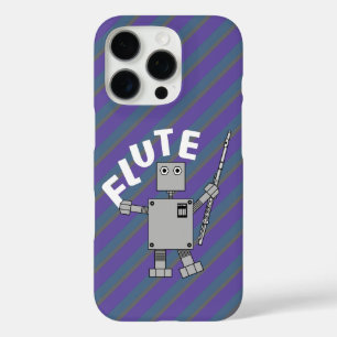 Flute Robot Text iPhone 16 Pro Case