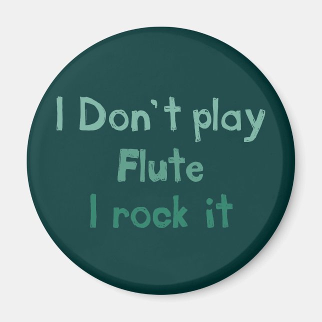 Flute Rock It Magnet (Front)