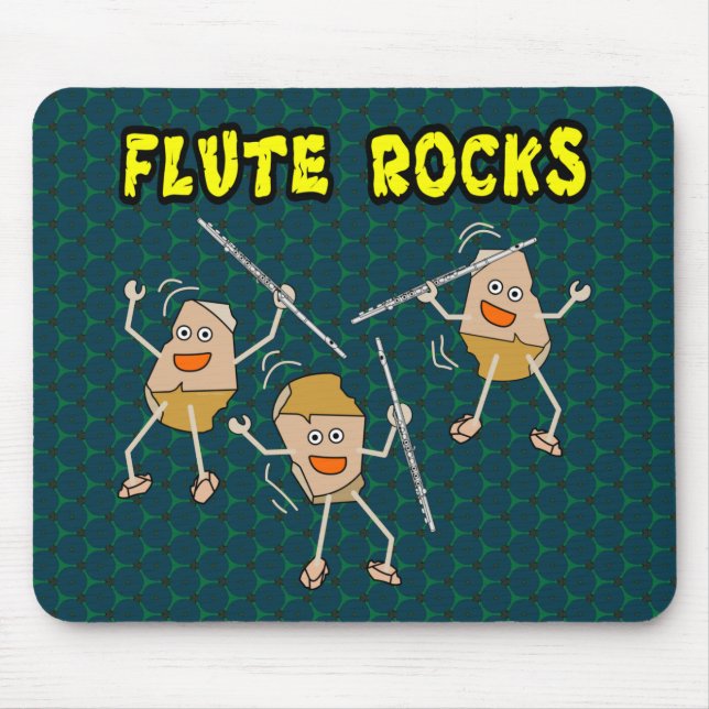 Flute Rocks Mouse Pad (Front)